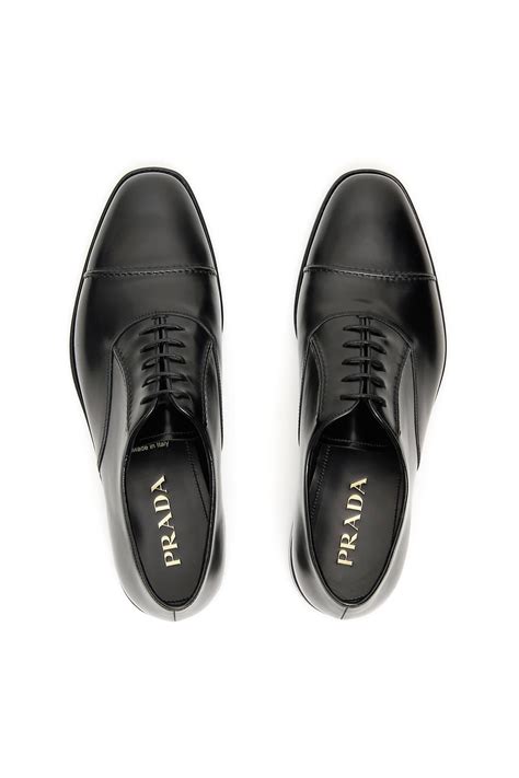 prada mens oxford shoes|prada leather lace up shoes.